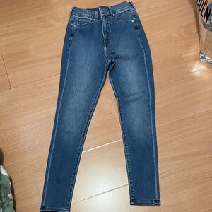 Express Dark Blue Skinny Jeans